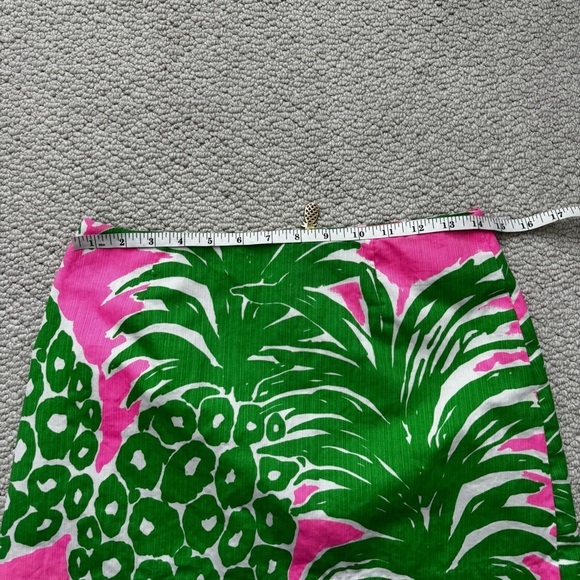 Lilly Pulitzer Pink and Green Pineapple Mini Skirt - Picture 8 of 9